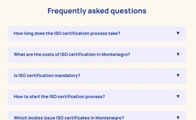 FAQ section